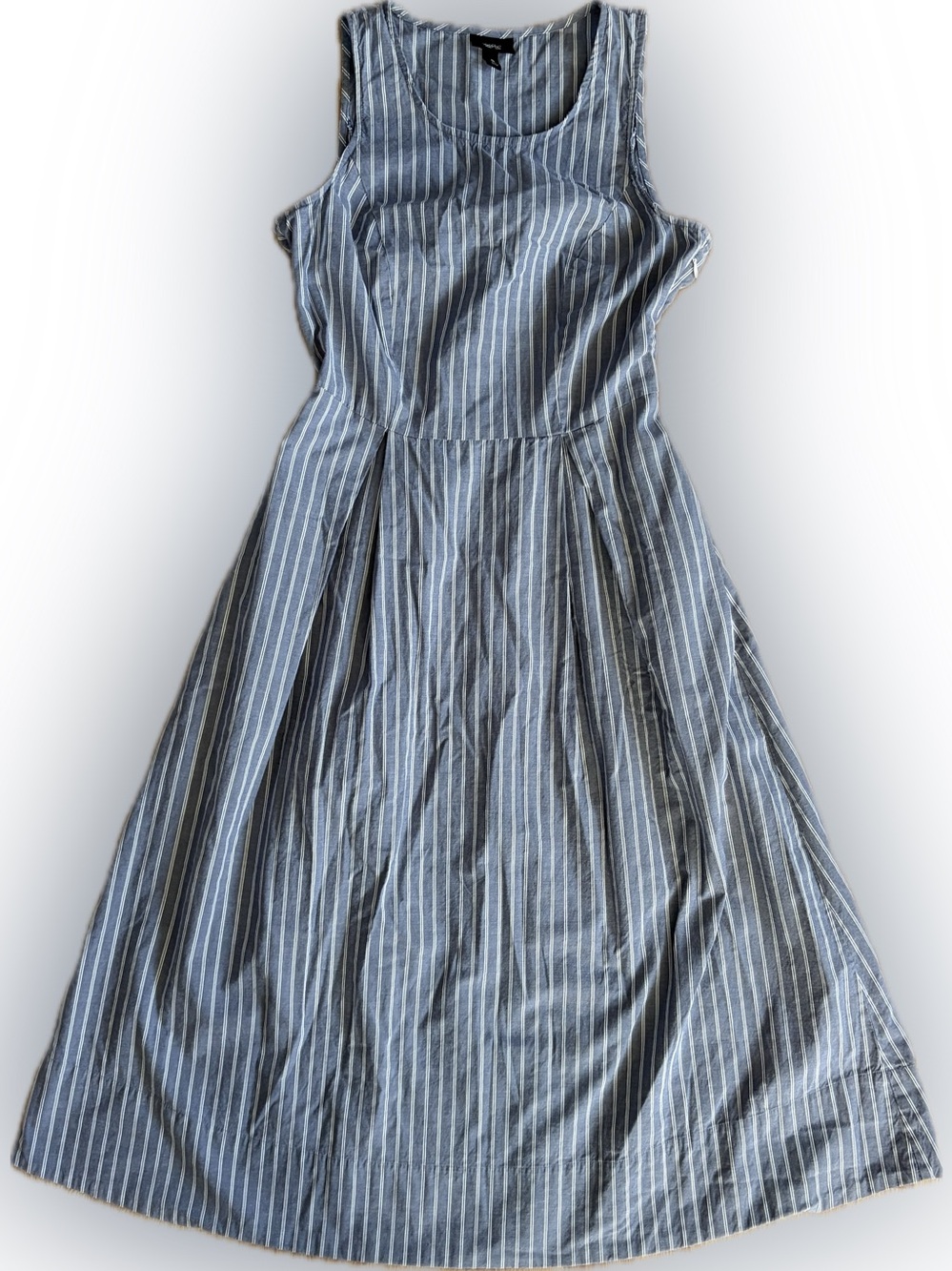 Mossimo Supply Co. Blue and White Striped Maxi Dress